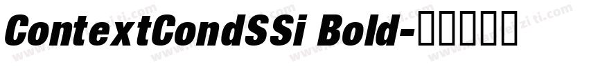 ContextCondSSi Bold字体转换